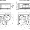 Фронтальный экран под ванну Vannesa Ирма 160х105 R 2-21-0-2-0-229 (фронтальный)