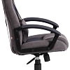 Кресло TetChair Driver (флок/ткань, серый)