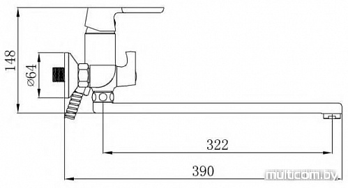 Смеситель РМС SL123BL-006E