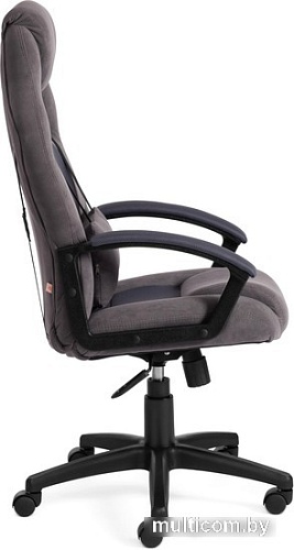 Кресло TetChair Driver (флок/ткань, серый)