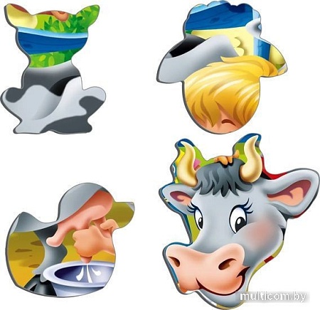 Мозаика/пазл Larsen Дети на ферме. Корова BM5