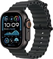 Умные часы Apple Watch Ultra 2 LTE 49 мм (титановый корпус, черный/черный, ремешок из эластомера M)