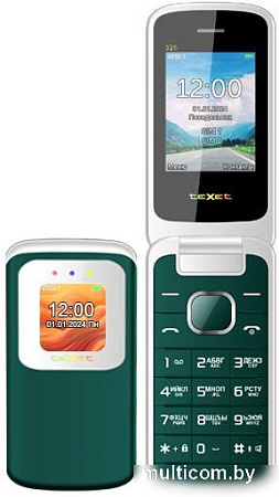 Кнопочный телефон TeXet TM-325 (морская волна)