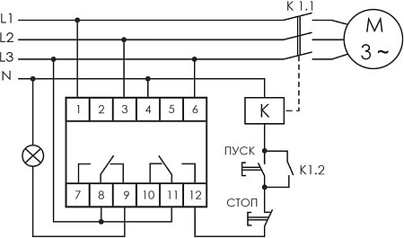 Реле контроля фаз Евроавтоматика F&F CKF-318-1 EA04.002.007