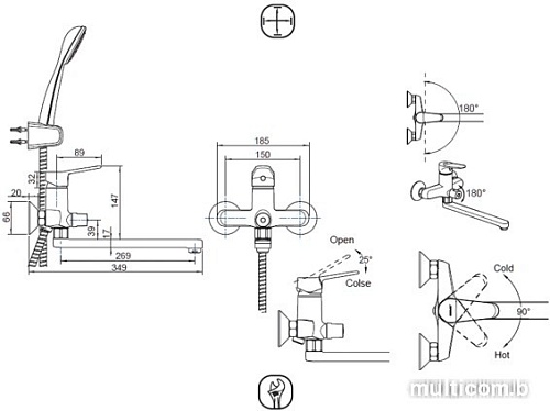 Смеситель Bravat F6111147C-LB