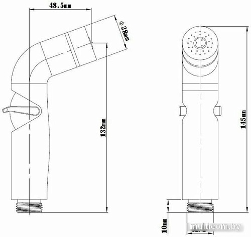Душевая лейка Esko HHS200Black