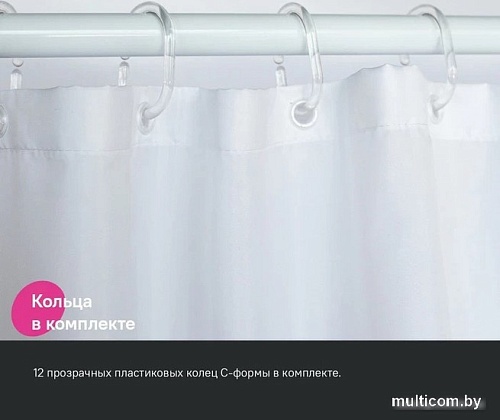 Шторка-занавеска для ванны IDDIS Base BR04P18i11