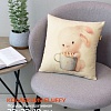 Декоративная подушка Matex Fluffy. Зайка и кофеек 62-363 (молочный/светло-серый)