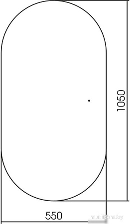 Зеркало Abber Kontur AG6302SCB