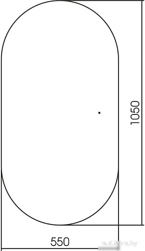 Зеркало Abber Kontur AG6302SCB