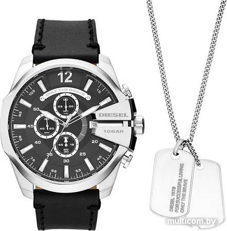 Набор часов с украшениями Diesel Mega Chief DZ4559