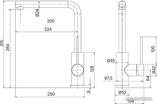 Смеситель IDDIS Rule RULBLL0i05