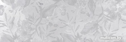Керамическая плитка Meissen Боско Вертикале Цветы BVU093 (250x750, серый)