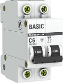 Выключатель автоматический EKF ВА 47-29 2P 6A (C) 4.5кА mcb4729-2-06C