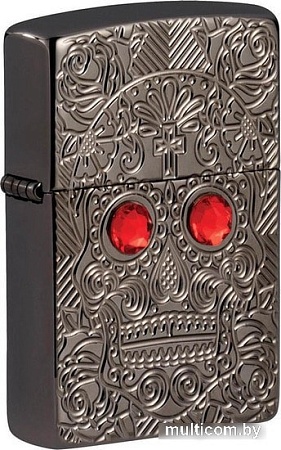 Зажигалка Zippo Armor Crystal Skull Design 49300