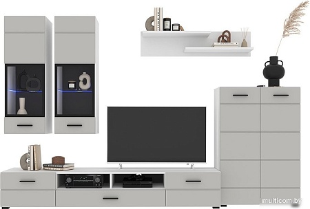 Горка Интерлиния Neo-1 с подсветкой (пепел/белый)