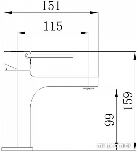 Смеситель РМС SL130-001F