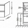 Jacob Delafon Тумба под умывальник Vox EB2020-RA-N18