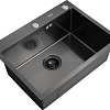 Кухонная мойка ARFEKA Eco AR 600*500 Black PVD Nano