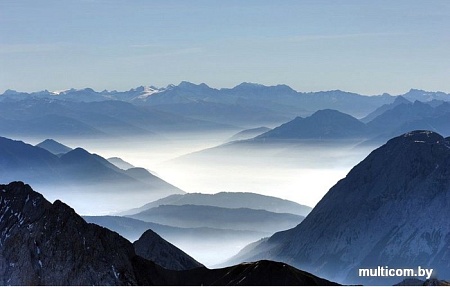 Фотообои Citydecor Горный туман с защитным покрытием 400x254