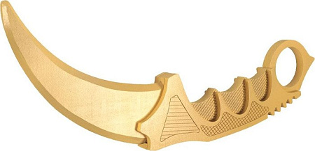 Нож игрушечный VozWooden Керамбит Голд Стандофф 2 1001-0218