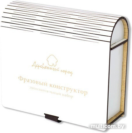 Кубики Деревянный город Кубики. Конструктор фразовый Л032-АNT