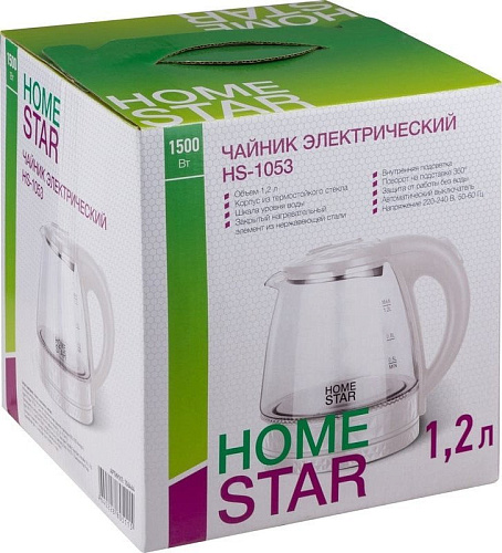 Электрический чайник HomeStar HS-1053 (белый)