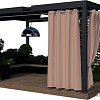 Штора Текстиль Тренд LTTSH5X6200 1.45x2м (какао, люверсы)