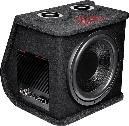 Корпусной активный сабвуфер Урал АС-У12А (серый)