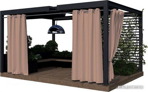 Штора Текстиль Тренд LTTSH5X6200 1.45x2м (какао, люверсы)