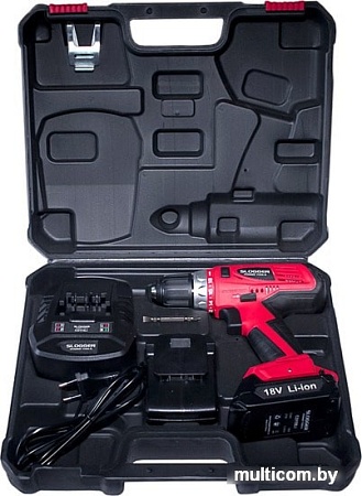 Дрель-шуруповерт Slogger CD118Li (с 2-мя АКБ, кейс)