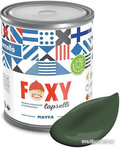 Краска Finntella Foxy Lapselli Matte Fiksu F-50-1-1-FL270 0.9 л (зеленый)