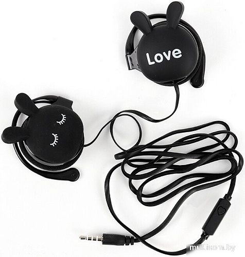 Наушники Darvish Зайки DV-H-1415-1 (черный)