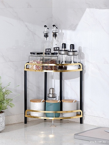 Домашний органайзер для косметики Happy Home HH-035B (черный/золото)