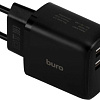 Сетевое зарядное Buro BUWH1 (черный)