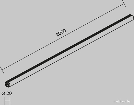 Шинопровод Maytoni Technical Busbar trunkings Levity TRX184-R-112B