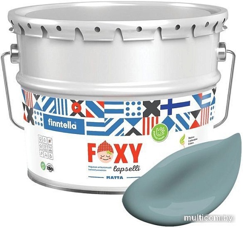 Краска Finntella Foxy Lapselli Matte Makeinen F-50-1-9-FL279 9 л (голубой)