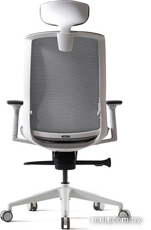 Кресло Bestuhl J1 White Pl с подголовником (серый)