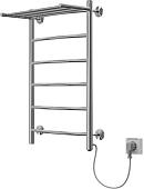 Полотенцесушитель ZorG Орион Лесенка с полкой 50x80, 70 вт (К-таймер, дуга, справа)