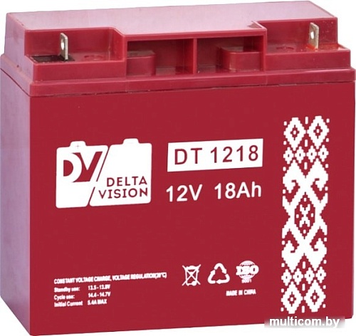 Аккумулятор для ИБП Delta Vision DT 1218 (12В/18 А&middot;ч)