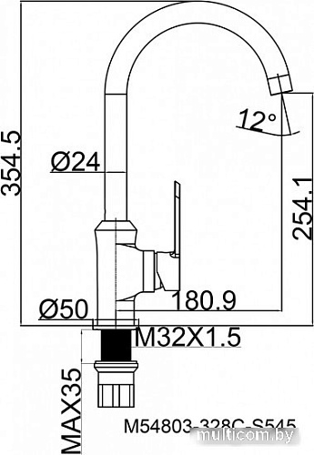 Смеситель Maxonor Pure Life PL40108-6