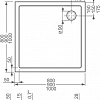 Душевой поддон Roltechnik Flat Kvadro Square 100x100 [8000120]