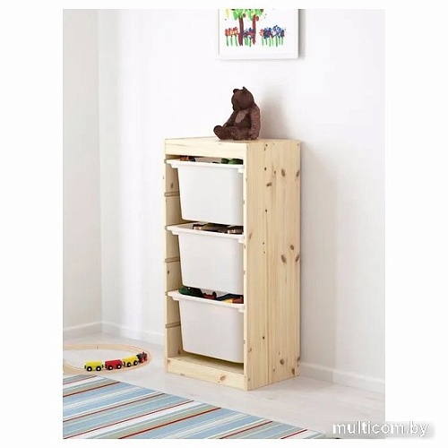 Ящик для хранения Swed House Forvaringslada Vit MR3-79