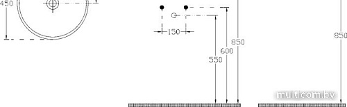 Умывальник Isvea SistemaY Soft 10SY65045SV (белый)