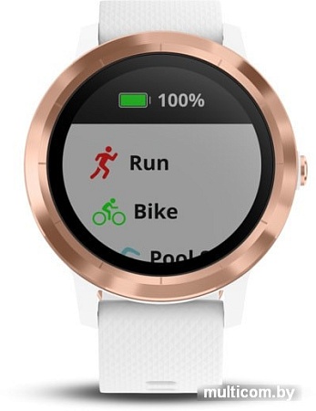 Умные часы Garmin Vivoactive 3 (золотистый/белый)