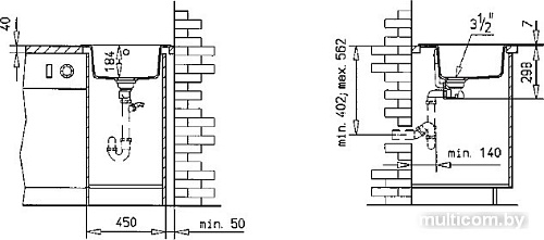 Кухонная мойка TEKA Centroval 45-TG Оникс [88578]