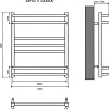 Полотенцесушитель Aquatek Бетта П7 500x600 AQ KRC0760CH