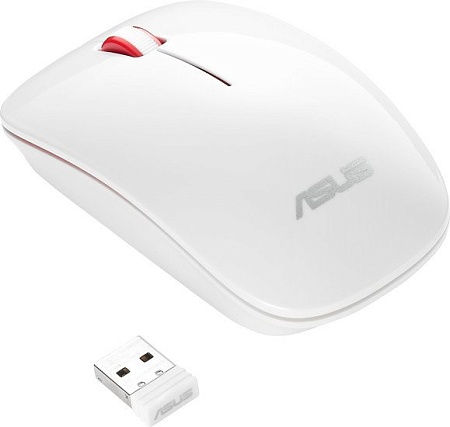 Мышь ASUS WT300 (белый/красный)