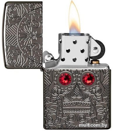 Зажигалка Zippo Armor Crystal Skull Design 49300