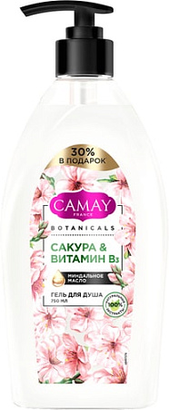 Косметика по уходу за телом Camay Гель для душа Японская сакура 750 мл